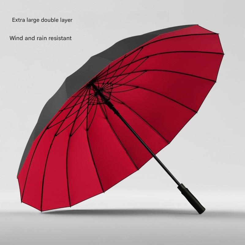 Golf Umbrella - 30 Zoll 16-Rippen Automatischer Doppellagiger Golfschirm