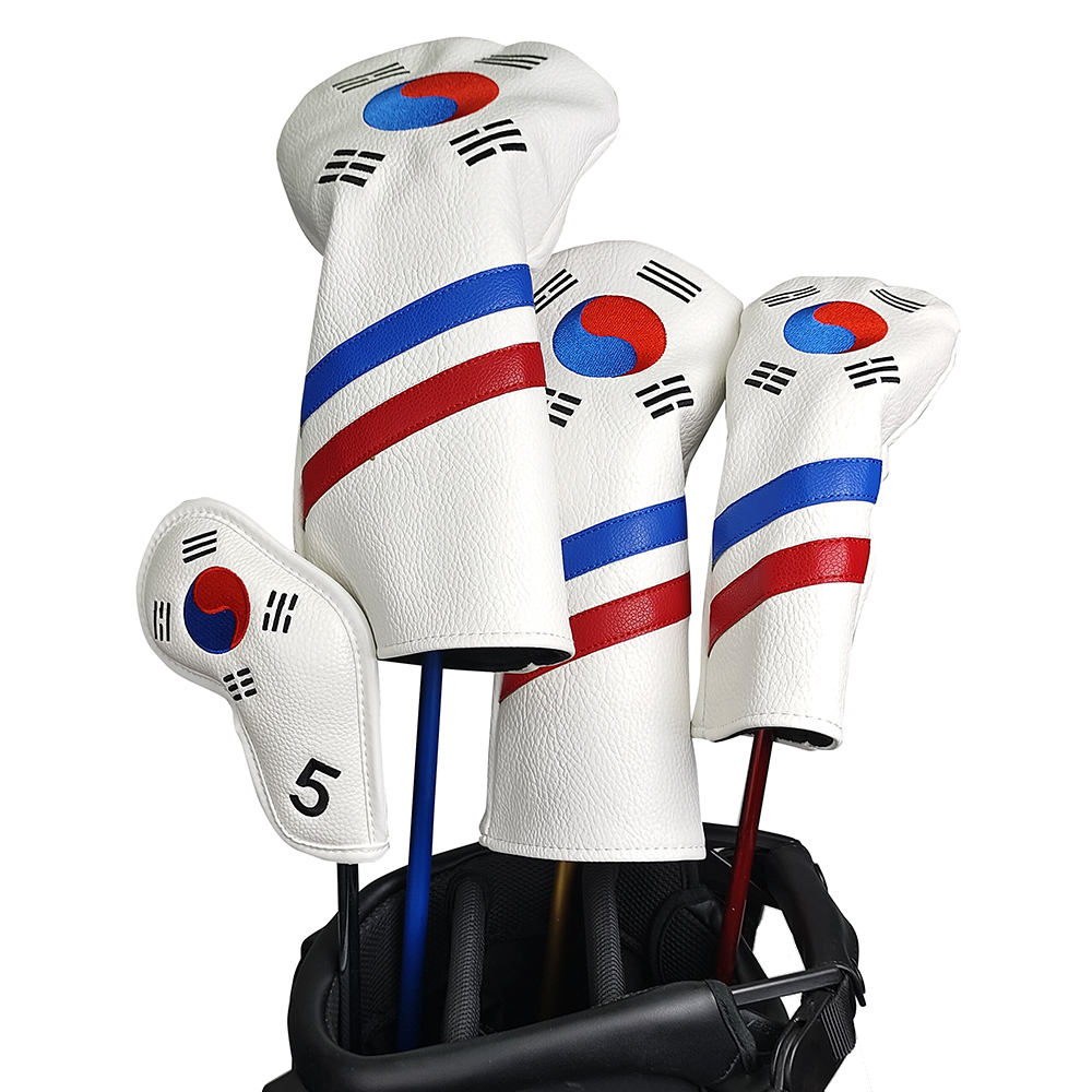 Golf Driver - Korea Patriotische Golfschlägerhauben-Set – Eisen-, Driver-,