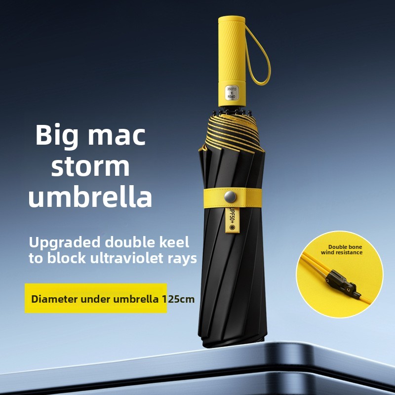 125CM Dreifach Faltbarer Doppe – Golf Umbrella Large Bewertung und Preis