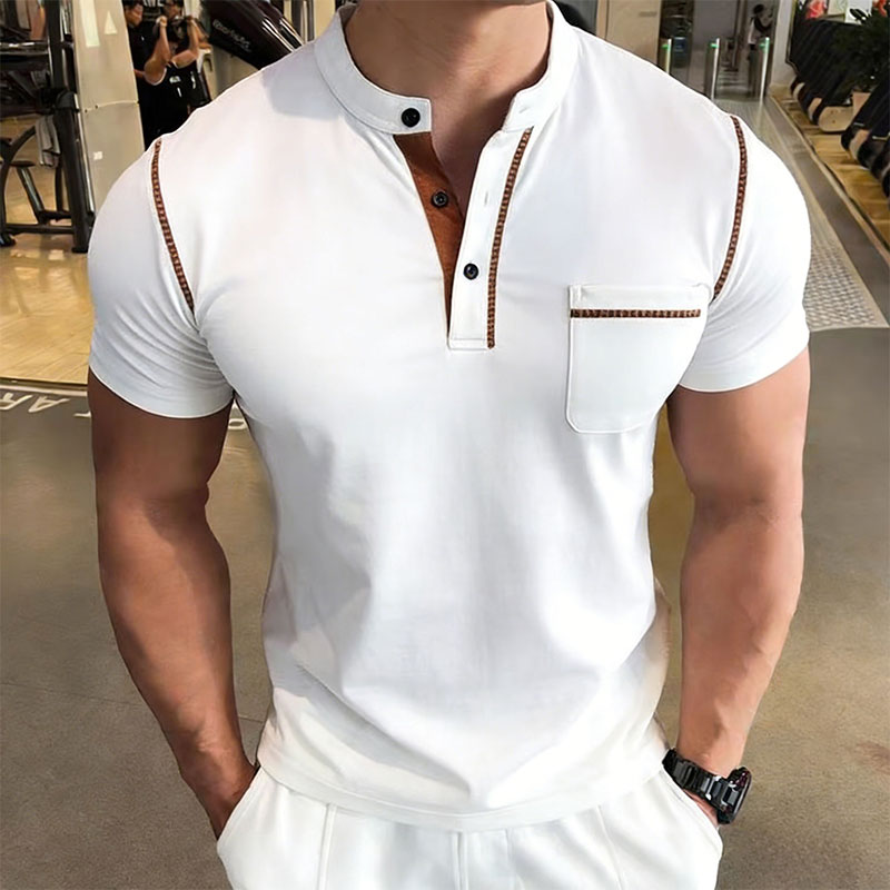 Neues Sommer-Herren-Henley-Kra – Golf Tees Bewertung und Preis